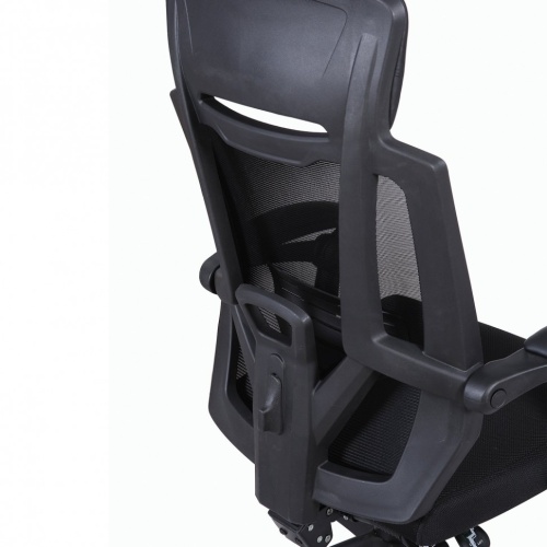 Кресло офисное Brabix Nexus ER-401 сетка/ткань/экокожа, черное 531835 фото 6